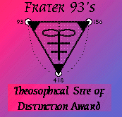 Frater 93's Theosophical Site of Distinction Award
